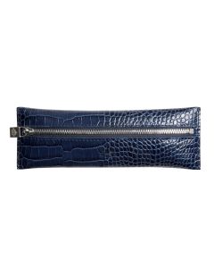TROUSSE PLATE ZIPPÉE CROCO SAVANNAH